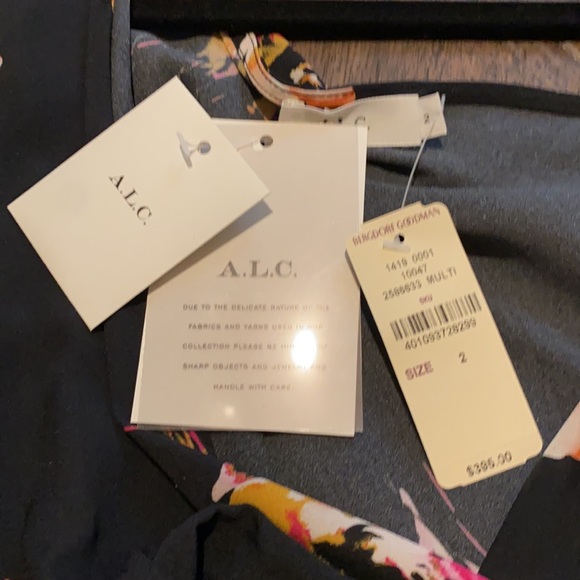 NWT A.L.C Mickalene one shoulder Top. Size 2 - Picture 5 of 7